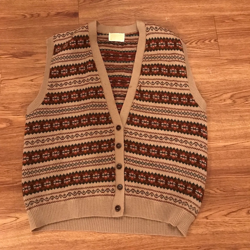 Vintage Pendleton wool sweater vest size XL